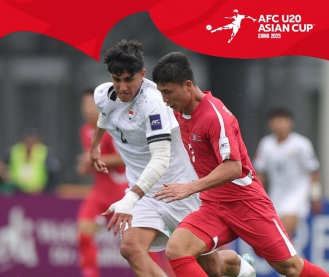  U20亞洲杯-上屆亞軍伊拉克1-1戰(zhàn)平朝鮮，后者控球率僅34%