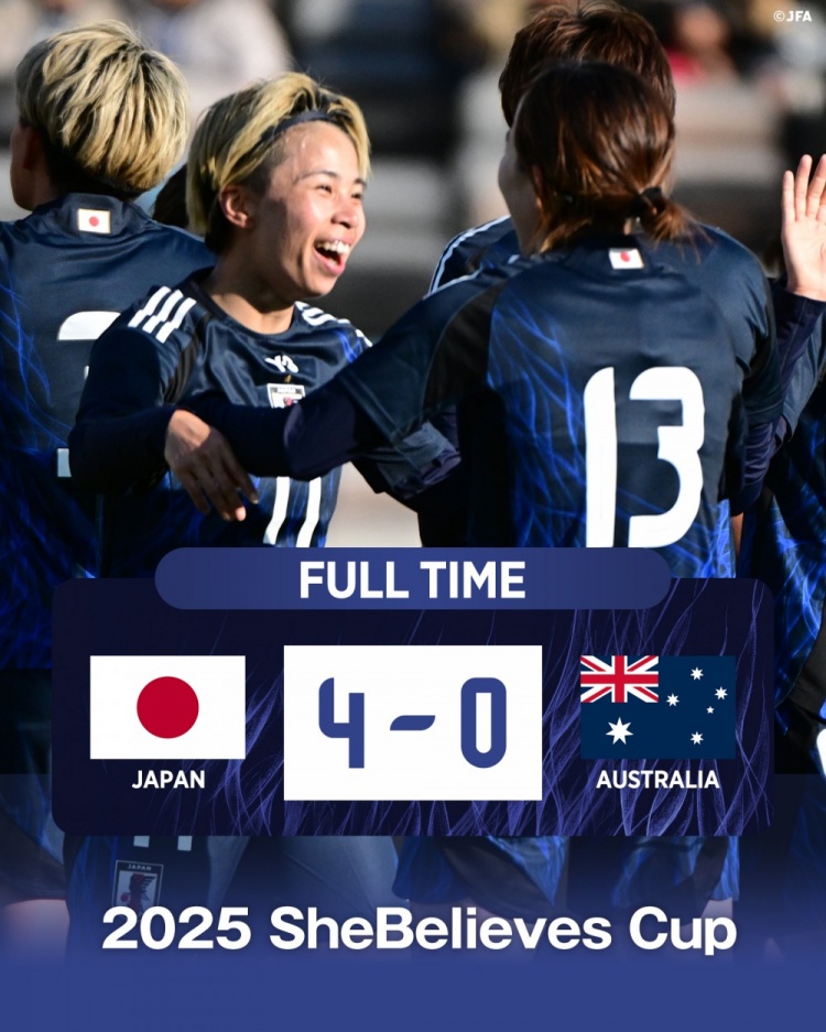  熱身賽日本女足4-0澳大利亞女足，田中美南2射1傳&長(zhǎng)谷川唯任隊(duì)長(zhǎng)