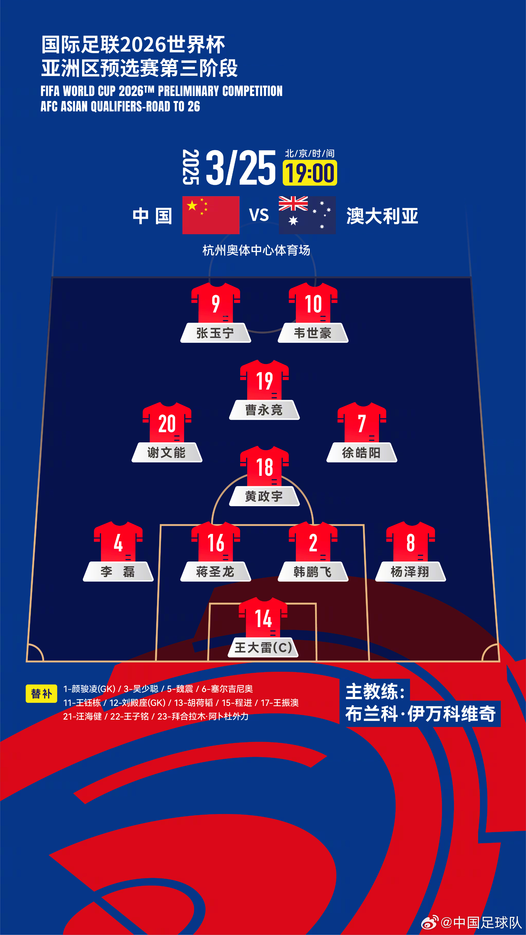 遭伊萬詬??！國足首發(fā)11人聯(lián)賽出場：僅4人鐵主力，楊澤翔0出場