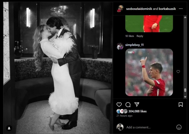  沒完沒了？索博曬結婚照，評論區(qū)還有很多球迷在刷居勒爾圖片